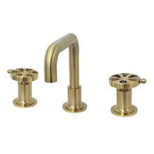 Kingston Brass  KS142RXBB Belknap Widespread Bathroom Faucet with Push Pop-Up, Brushed Brass