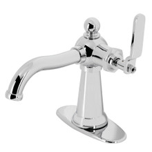 Kingston Brass  KSD3541KL Knight Single-Handle Bathroom Faucet with Push Pop-Up, Polished Chrome