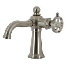 Kingston Brass  KS3548RKX Webb Single-Handle Bathroom Faucet with Push Pop-Up, Brushed Nickel