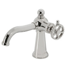 Kingston Brass  KS3546CG Fuller Single-Handle Bathroom Faucet with Push Pop-Up, Polished Nickel