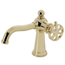 Kingston Brass  KS3542RX Belknap Single-Handle Bathroom Faucet with Push Pop-Up, Polished Brass