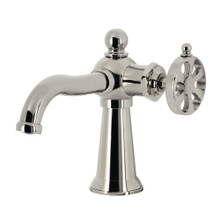 Kingston Brass  KS3546RX Belknap Single-Handle Bathroom Faucet with Push Pop-Up, Polished Nickel