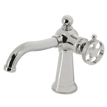 Kingston Brass  KS3546RKX Webb Single-Handle Bathroom Faucet with Push Pop-Up, Polished Nickel