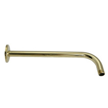 Kingston Brass  K112A2 Claremont 12" Rain Drop Shower Arm, Polished Brass