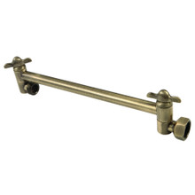 Kingston Brass  K153A3 10" Adjustable High-Low Shower Arm, Antique Brass