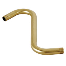 Kingston Brass  K159A7 Showerscape 10" S-Shape Shower Arm, Brushed Brass