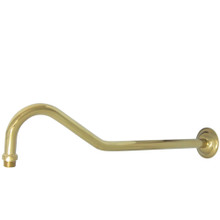 Kingston Brass  K117C2 Restoration 17" Shower Arm, Polished Brass