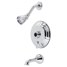 Kingston Brass  KB36310TLH Tub and Shower Trim Only Without Handle, Polished Chrome
