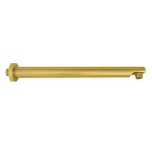 Kingston Brass  K8113E7 Aquaelements 13" Brass Shower Arm with Flange, Brushed Brass