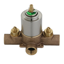 Kingston Brass  KB658V Pressure Balanced Rough-In Tub and Shower Valve with Stops, Brushed Nickel