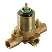 Kingston Brass  KB653V Pressure Balanced Rough-In Tub and Shower Valve with Stops, Antique Brass
