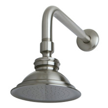 Kingston Brass  P10SNCK Victorian Brass Showerhead with 12" Shower Arm Combo, Brushed Nickel