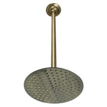 Kingston Brass  K236K23 Trimscape 7-3/4 Inch Showerhead with 17 in. Ceiling Mount Shower Arm, Antique Brass