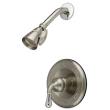Kingston Brass  GKB1637SO Magellan Single Handle Shower Faucet, Brushed Nickel/Polished Chrome