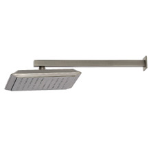 Kingston Brass  K251A8CK Claremont 9-5/8" Square Shower Head with Shower Arm, Brushed Nickel