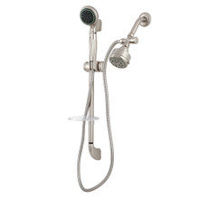 Kingston Brass  KSK2528SG8 Shower System with Slide Bar and Hand Shower, Brushed Nickel