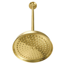 Kingston Brass  K225K27 10" Showerhead with 17" Ceiling Mounted Shower Arm, Brushed Brass