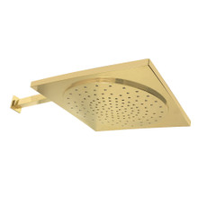Kingston Brass  KX8222CK Claremont 12" Rainfall Square Shower Head with 16" Shower Arm, Polished Brass