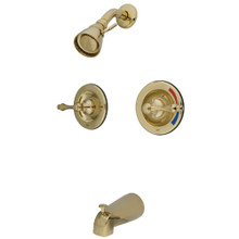 Kingston Brass  KB662AL Tub and Shower Faucet, Polished Brass