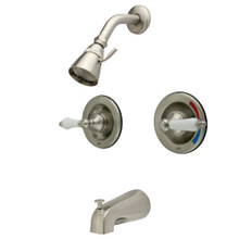 Kingston Brass  KB668PL Tub and Shower Faucet, Brushed Nickel