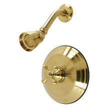 Kingston Brass  KB3637AXSO Restoration Pressure Balanced Shower Faucet, Brushed Brass