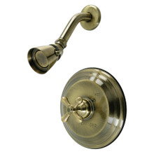Kingston Brass  KB3633AXSO Restoration Pressure Balanced Shower Faucet, Antique Brass