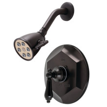 Kingston Brass  VB4635PKLSO Metropolitan Onyx Shower Faucet Only with Lever Handle, Oil Rubbed Bronze