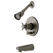 Kingston Brass  KB86980DX Concord Tub & Shower Faucet, Brushed Nickel