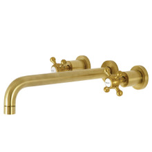 Kingston Brass  KS8057BX Metropolitan Wall Mount Tub Faucet, Brushed Brass