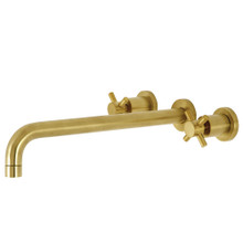 Kingston Brass  KS8047DX Concord Wall Mount Tub Faucet, Brushed Brass