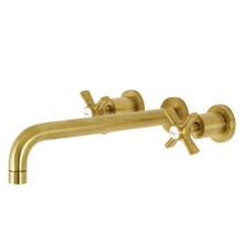 Kingston Brass  KS8057ZX Millennium Wall Mount Tub Faucet, Brushed Brass