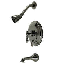 Kingston Brass  NB36300ACL American Classic Single-Handle Tub and Shower Faucet, Black Stainless Steel