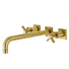 Kingston Brass  KS6057BEX Essex Wall Mount Tub Faucet, Brushed Brass