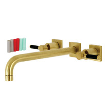 Kingston Brass  KS6057DKL Kaiser Wall Mount Tub Faucet, Brushed Brass