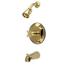 Kingston Brass  KB4632BX English Vintage Tub with Shower Faucet, Polished Brass