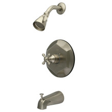 Kingston Brass  KB4638BX English Vintage Tub with Shower Faucet, Brushed Nickel