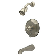 Kingston Brass  KB46380BX English Vintage Tub with Shower Faucet, Brushed Nickel