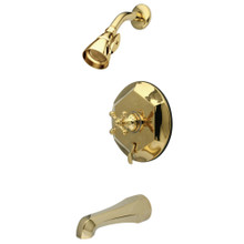 Kingston Brass  KB46320BX English Vintage Tub with Shower Faucet, Polished Brass