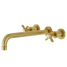 Kingston Brass  KS8057BEX Essex Wall Mount Tub Faucet, Brushed Brass