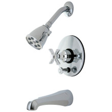Kingston Brass  VB86910ZX Millennium Tub and Shower Faucet, Polished Chrome
