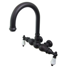 Kingston Brass  CC3005T5 Vintage 3-3/8-Inch Wall Mount Tub Faucet, Oil Rubbed Bronze