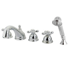 Kingston Brass  KS33515AX Roman Tub Faucet with Hand Shower, Polished Chrome