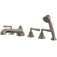 Kingston Brass  KS43085HL Roman Tub Faucet with Hand Shower, Brushed Nickel