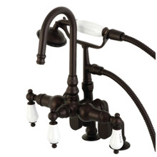 Kingston Brass  CC617T5 Vintage Clawfoot Tub Faucet with Hand Shower, Oil Rubbed Bronze