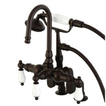 Kingston Brass  CC615T5 Vintage Clawfoot Tub Faucet with Hand Shower, Oil Rubbed Bronze