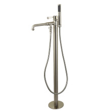 Kingston Brass  KS7038DPL Paris Freestanding Tub Faucet with Hand Shower, Brushed Nickel