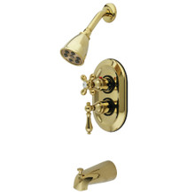 Kingston Brass  KS36320AL Tub and Shower Faucet, Polished Brass
