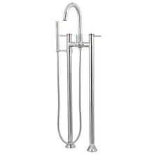 Kingston Brass  KS8351DL Concord Freestanding Tub Faucet with Hand Shower, Polished Chrome