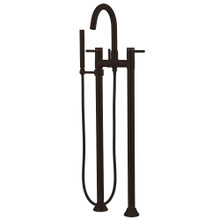Kingston Brass  KS8355DL Concord Freestanding Two Handle Tub Faucet with Hand Shower, Oil Rubbed Bronze