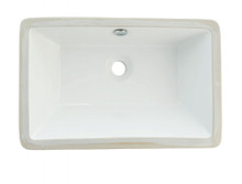 Kingston Brass  LB21137 Castillo Rectangular Undermount Bathroom Sink, White